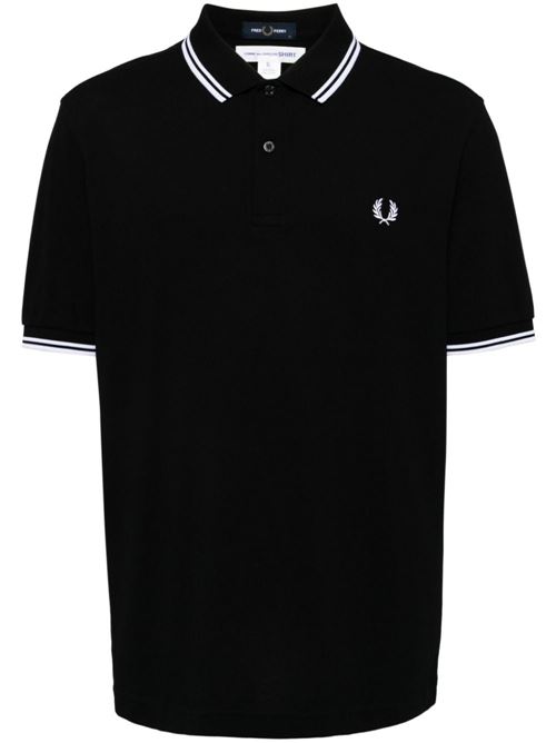 Polo with embroidery x Fred Perry COMME DES GARÇONS SHIRT | FNT502W241BLACK